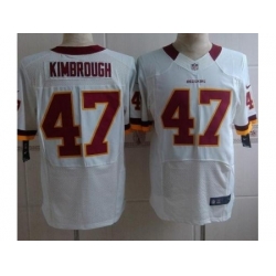 Nike Washington Redskins 47 Jeremy Kimbrough White Elite NFL Jersey