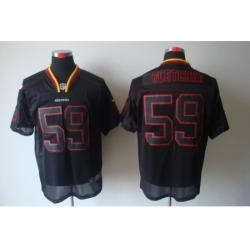 Nike Washington Redskins 59 London Fletcher Black Elite Lights Out NFL Jersey