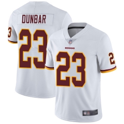 Redskins 23 Quinton Dunbar White Men Stitched Football Vapor Untouchable Limited Jersey