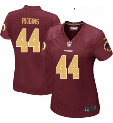 Womens Nike Washington Redskins 44 John Riggins Game Burgundy RedGold Number Alternate 80TH Anniversary NFL Jersey