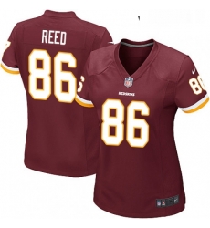 Womens Nike Washington Redskins 86 Jordan Reed Game Burgundy Red Team Color NFL Jersey