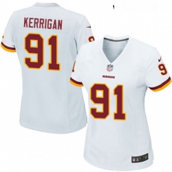 Womens Nike Washington Redskins 91 Ryan Kerrigan Game White NFL Jersey