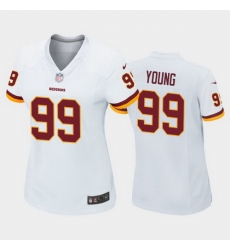 women chase young washington redskins white game jersey 