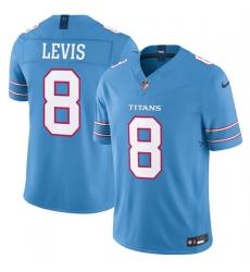 Men Tennessee Titans 8 Will Levis Light Blue 2026 F U S E Vapor Limited Stitched Football Jersey Men Tennessee Titans 8 Will Levis Light Blue 2026 F U S E Vapor Limited Stitched Football Jersey