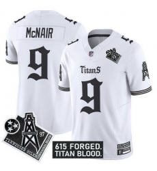 Men Tennessee Titans 9 Steve McNair White F U S E Titan Gothic Shadows Drop Vapor Limited Stitched Football Jersey Men Tennessee Titans 9 Steve McNair White F U S E Titan Gothic Shadows Drop Vapor Limited Stitched Football Jersey