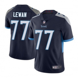 Youth Tennessee Titans 77 Taylor Lewan Navy Vapor Untouchable Limited Stitched Jersey 