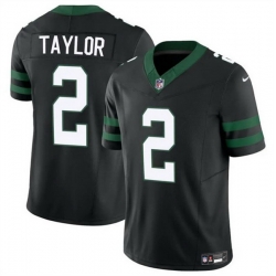 Men New York Jets 2 Tyrod Taylor Black 2024 F U S E  Vapor Untouchable Limited Stitched Jersey