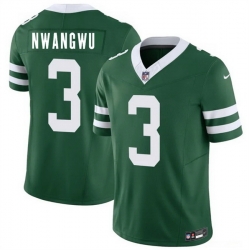 Men New York Jets  3 Kene Nwangwu Green 2026 F U S E  Vapor Untouchable Limited Stitched Jersey