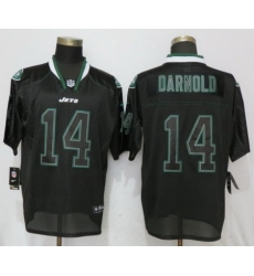 Nike Jets #14 Darnold USA Flag Fashion Black Elite Jerseys 2 