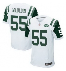 Nike New York Jets #55 Lorenzo Mauldin Mens Elite white Jersey
