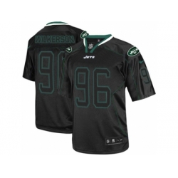 Nike New York Jets 96 Muhammad Wilkerson Black Elite Lights Out NFL Jersey