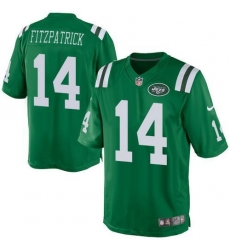 Nike Jets #14 Ryan Fitzpatrick Green Youth Stitched NFL Elite Rush Jersey