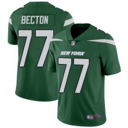 Youth Nike New York Jets 77 Mekhi Becton Green Stitched NFL Vapor Untouchable Limited Jersey