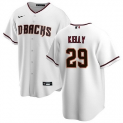 Men Arizona Diamondbacks 29 Merrill Kelly White Cool Base Stitched Baseball Jersey