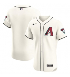 Men Arizona Diamondbacks Blank Cream Flex Base Stitched Jersey