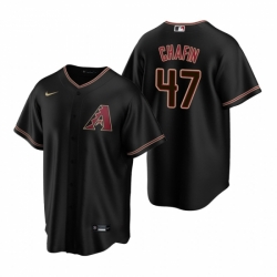 Mens Nike Arizona Diamondbacks 47 Andrew Chafin Black Alternate Stitched Baseball Jersey