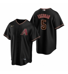 Mens Nike Arizona Diamondbacks 5 Eduardo Escobar Black Alternate Stitched Baseball Jersey