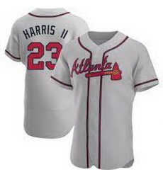 Men's Michael Harris II Atlanta Braves Road Jersey Gray