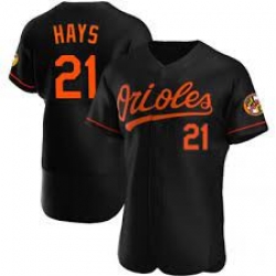 Men Baltimore Orioles #21 Austin Hays Black Stitched Baseball Jersey