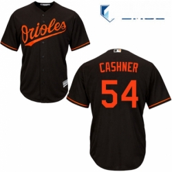 Mens Majestic Baltimore Orioles 54 Andrew Cashner Replica Black Alternate Cool Base MLB Jersey 