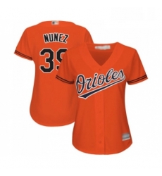 Womens Baltimore Orioles 39 Renato Nunez Replica Orange Alternate Cool Base Baseball Jersey 