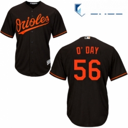 Youth Majestic Baltimore Orioles 56 Darren ODay Replica Black Alternate Cool Base MLB Jersey