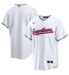 Men Cleveland Guardians Blank White Cool Base Stitched Baseball jersey