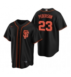 Men San Francisco New York Giants 23 Joc Pederson Black Cool Base Stitched Jerse