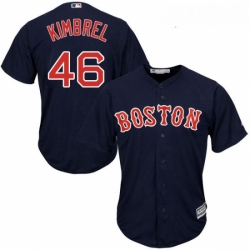 Youth Majestic Boston Red Sox 46 Craig Kimbrel Replica Navy Blue Alternate Road Cool Base MLB Jersey