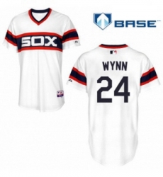 Mens Majestic Chicago White Sox 24 Early Wynn White Alternate Flex Base Authentic Collection MLB Jersey