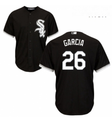 Mens Majestic Chicago White Sox 26 Avisail Garcia Replica Black Alternate Home Cool Base MLB Jersey