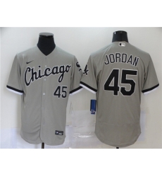 White Sox 45 Michael Jordan Gray 2020 Nike Flexbase Jersey