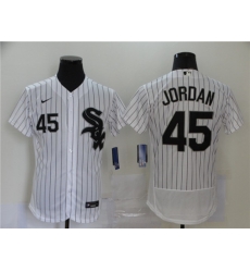 White Sox 45 Michael Jordan White 2020 Nike Flexbase Jersey