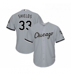 Youth Majestic Chicago White Sox 33 James Shields Replica Grey Road Cool Base MLB Jerseys