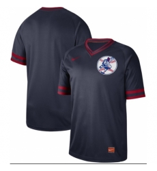 Mens Nike Cleveland Indians Blank Navy Authentic Cooperstown Collection Baseball Jersey