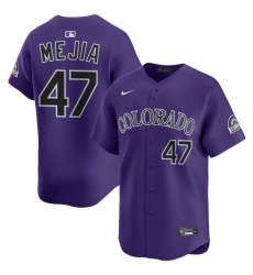 Men Colorado Rockies Nike Purple Alternate Limited Jersey Mejia Juan 47 Men Colorado Rockies Nike Purple Alternate Limited Jersey Mejia Juan 47