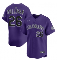 Men Colorado Rockies Nike Purple Alternate Limited Jersey Sullivan Brett 26 Men Colorado Rockies Nike Purple Alternate Limited Jersey Sullivan Brett 26