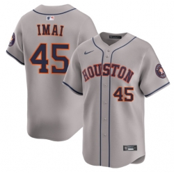 Men Houston Astros Tatsuya Imai #45 Gray Cool Base Stitched Home Jersey
