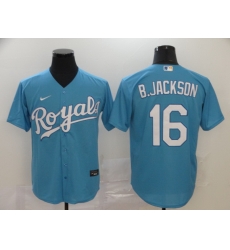 Royals 16 Bo Jackson Blue 2020 Nike Cool Base Jersey