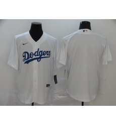 Dodgers Blank White 2020 Nike Cool Base Jersey