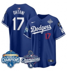 Men Los Angeles Dodgers 17 Shohei Ohtani Royal 2025 World Series Champions 26 Back to Back Champions With No 34 Patch Limited Stitched Baseball Jersey Men Los Angeles Dodgers 17 Shohei Ohtani Royal 2025 World Series Champions 26 Back to Back Champions With No 34 Patch Limited Stitched Baseball Jersey
