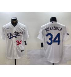 Men Los Angeles Dodgers 34  White Gold Championship Cool Base Stitched Jersey 6