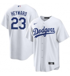 Men Los Angeles Dodgers Jason Heyward #23 White Cool Base Stitched MLB jersey