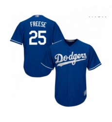 Mens Los Angeles Dodgers 25 David Freese Replica Royal Blue Alternate Cool Base Baseball Jersey 