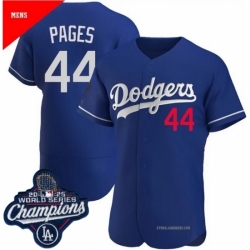 Toddler Los Angeles Dodgers 44 Andy Pages Cool Base 2025 World Champions Stitched Baseball Jersey Blue