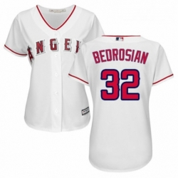 Womens Majestic Los Angeles Angels of Anaheim 32 Cam Bedrosian Authentic White Home Cool Base MLB Jersey 