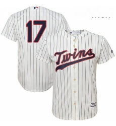 Mens Majestic Minnesota Twins 17 Jose Berrios Replica Cream Alternate Cool Base MLB Jersey