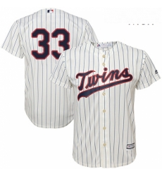 Mens Majestic Minnesota Twins 33 Justin Morneau Replica Cream Alternate Cool Base MLB Jersey