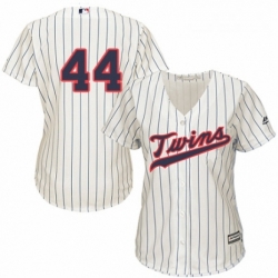 Womens Majestic Minnesota Twins 44 Kyle Gibson Replica Cream Alternate Cool Base MLB Jersey 