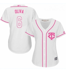 Womens Majestic Minnesota Twins 6 Tony Oliva Authentic White Fashion Cool Base MLB Jersey